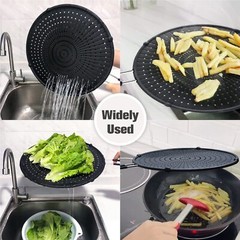 13″ Silicone Splash Guard for Frying Pan Heat Resistant Grease Splatter Screen