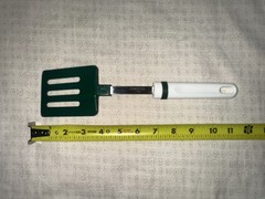 Vintage Spatula Stainless Steel Made In China Green And White