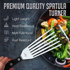 MIU Fish Spatula Stainless Steel Flexible Polished Metal Corrosion Resistant …