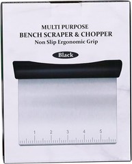 Stainless Steel Bench Scraper with Non-Slip Grip – Perfect for Pastry and Dough