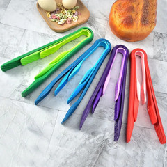 3pcs Plastic Kitchen Tongs Set Non-Slip BBQ Cooking Clips Kitchen Accessories