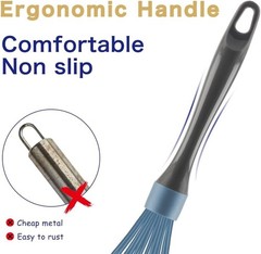 Dishwasher Safe Whisk, Professional Whisks, Stainless Steel & Silicone Wisk, Pla