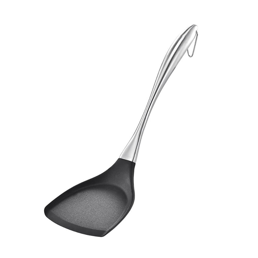 Honglida Premium Silicone Wok Turner BPA Free 600ºF Spatula Stainless Steel H…