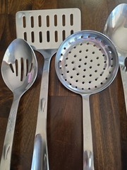 Wolfgang Puck Stainless Steel Kitchen Utensil’s Lot Of 7 NEW!!!
