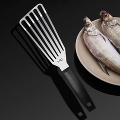MIU Fish Spatula Stainless Steel, 6.5″ Blade, Plastic Handle