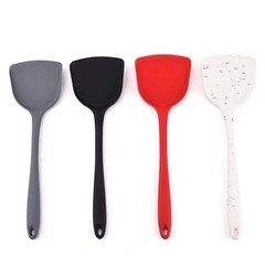 Silicone Wok Spatulas Non Stick Heat Resistant Spatula Set Kitchen Cooking Ut…