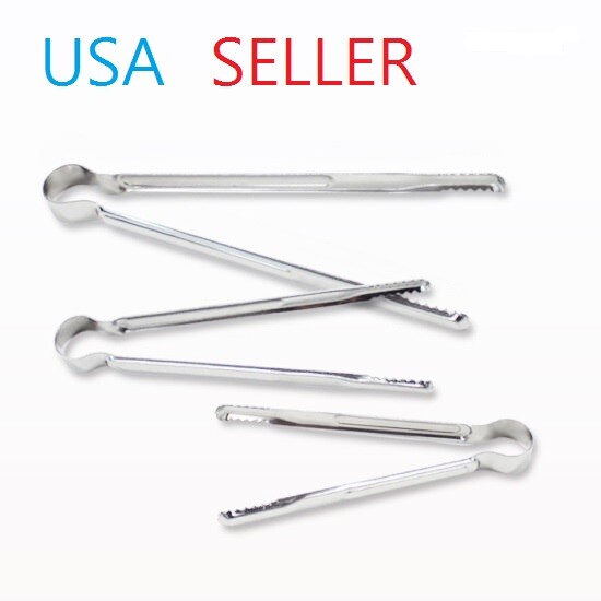 Korean BBQ Stainless Steel Tongs Light Weight BBQ Seafood Bread Multi Purpose