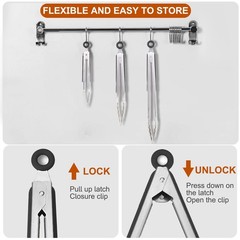 9-Piece Stainless Steel Kitchen Tongs Set – Non-Slip Grilling & Cooking Tools, 7