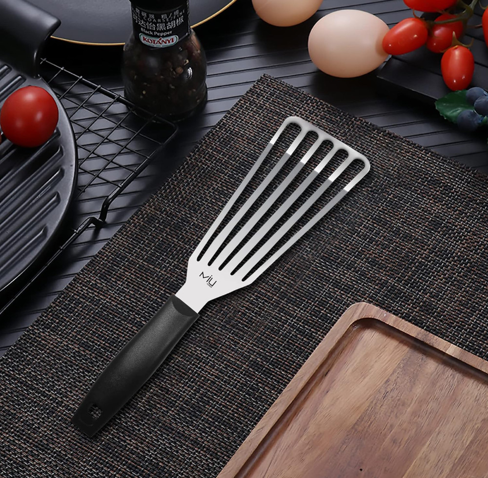MIU Fish Spatula Stainless Steel Flexible Polished Metal Corrosion Resistant …