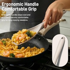 3 PACK Silicone Cooking Spatula & Spoon for Nonstick Cookware, BPA-Free |