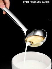 1 pc Stainless Steel Oil Spill Spoon – Efficient Kitchen Tool