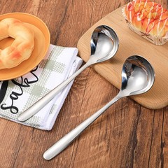 Small Stainless Steel Gravy Soup Ladle Serving Spoons Silver 8.2 In 10 PCS
