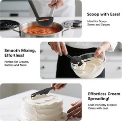 NEW 14PCS Silicone Kitchen Utensil Set Heat Resistant BPA-Free Dishwasher Safe B