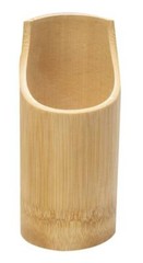5pc Genuine Bamboo kitchen utensil set + holder 100% Eco-Friendly USA Seller