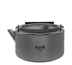 Kuvik Titanium Kettle 1.0L (33.8 oz) – Ultralight and Compact Kettle for Back…
