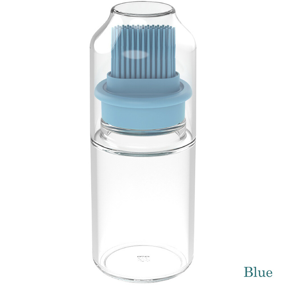 For Baking BBQ Liquid Gadgets Portable Oil Bottle with Brush Silicone Barbecue