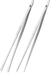 2 Pcs Kitchen Tweezer 12″ Straight & Round Tip Set Long Food Tongs Chef DIY Tool