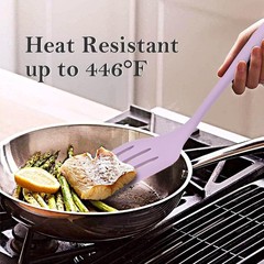 Kitchen Cooking Nonstick Silicone Utensils Set 11 pcs – Purple | Spatula Set …