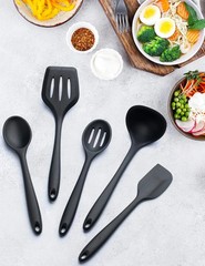 Silicone Kitchen Utensils Set, 5 PCS Heat Resistant Non Stick Cooking Tools, Sil