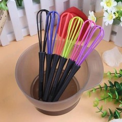 1/5Pc Portable Manual Eggs Beater Kitchen Baking Plastic Mixing Cream