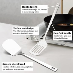 6-Piece Heavy Duty Stainless Steel Kitchen Utensils Set Cooking Tools Spatulas