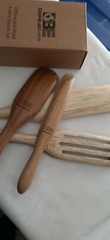 Natural Acacia Wooden Spurtles Set Of 4, Heat Resistant, Made In China, New.