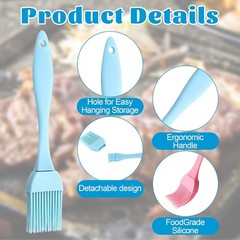 4PCS Silicone oil brush for cooking basting 17 CM GOOD QUALITY & VALUE