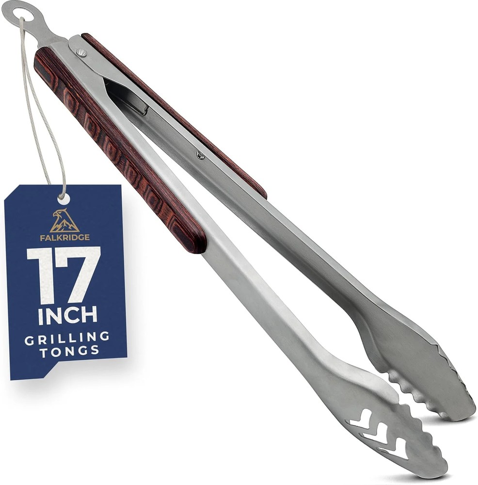 17-Inch Metal Tongs for Grilling – Kitchen Tongs for Cooking | Heavy duty 1.0mm