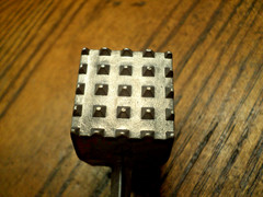 Vintage Aluminum Meat Tenderizing Hammer Kitchen Tool 7-5/8″ Long China