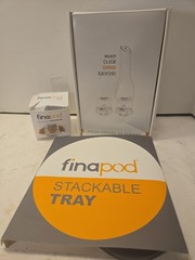 FinaMill Electric Spice Grinder w/ 3 FinaPod Refillable And Stackable Tray NEW