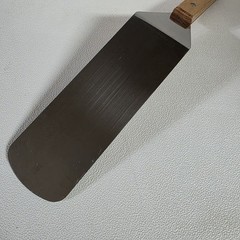 Unbranded SS Turner Spatula Large 8″ Total length includes Wood Handle 14.5″ NOS