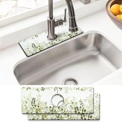 Sink Faucet Absorbing Mat, 2 Pack Drying Mat Around Faucet Sink Splash Guard …