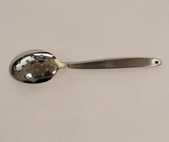 Gray Kunz Perforated Spoon Small 7.5′ 18/10 Stainless Silver