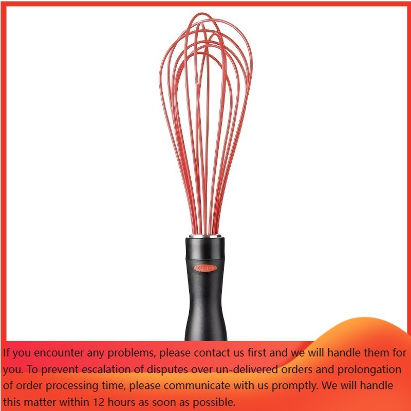 Silicone Whisk – Black/Red