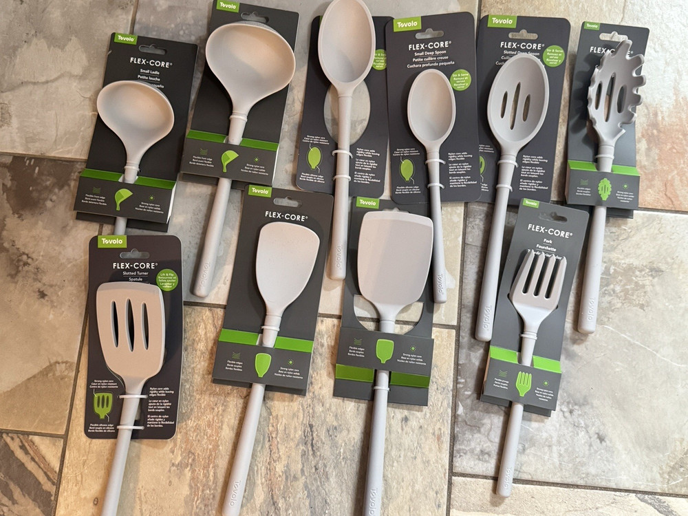 Tovolo FLEX-CORE KITCHEN TOOLS – 10 PIECES IN ORIGIAL PACKAGE – NEW