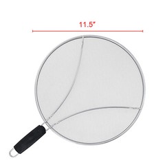 11.5” Splatter Screen for Frying Pan,Stainless Steel Grease Guard Shield