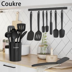 NEW 14PCS Silicone Kitchen Utensil Set Heat Resistant BPA-Free Dishwasher Safe B