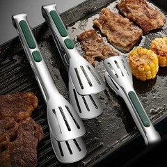 Stainless Steel Steak Clamp Food Bread Meat Clip Tongs BBQ Kitchen Cooking Tools
