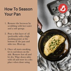 de Buyer MINERAL B Carbon Steel Omelette Pan – 9.5” – Naturally Nonstick –