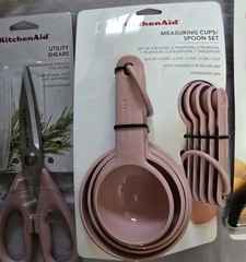 KITCHENAID (LOT OF 9) Kitchen Tools Utensils OHDRA *DRIED ROSE/PINK/MAUVE* New