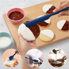 Classic Blue Silicone Spatula Set of 5 – Non-Stick, High Heat Resistant & Safe