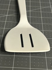 Vintage Tailor Made 2 Slot Spatula Turner Flipper Nylon Plastic White Taylor