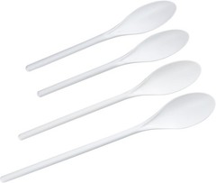Select Plastic Spoon Set, 10-14.5 inch 4 Piece, White