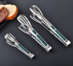 Stainless Steel Kitchen Tongs Food Serving Grill Multi Purpose Cooking Tongs US