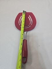 Chefstyle Red Wide Round Spatula Flexible Spatula For Pancakes
