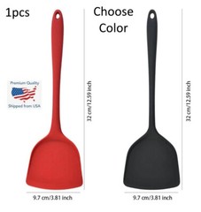 Silicone Spatula Heat Resistant for Non Stick Cookware Rubber Flipper – Choose