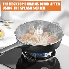 2-Pack Splatter Screens for Frying Pan – Stainless Steel Grease Splatter Guard