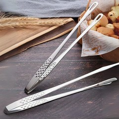 Stainless Steel Food Tongs Long Handle Non-Slip BBQ Tongs Steak Tongs Clamp Tool