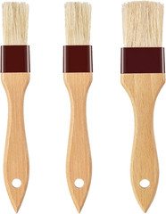 BBQ Basting Brush Set Boar Bristle Wood Handle Pastry Oil Sauce Grill Cooking
