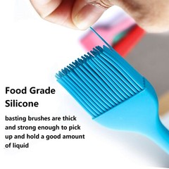 4 Pack Silicone Basting Pastry Brush Spread Oil Butter Sauce Marinades for BBQ
